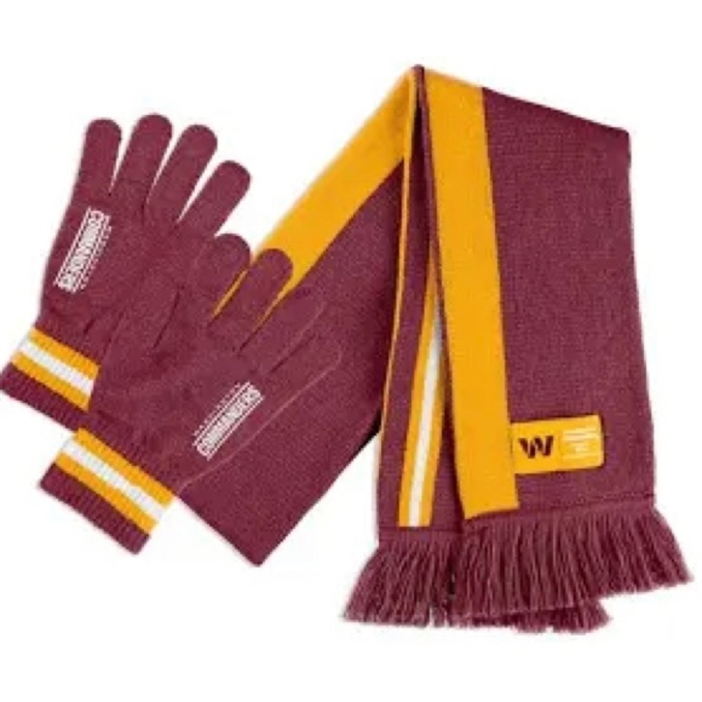 Washington Commanders WEAR by Erin Andrews - NEW - Scarf and Glove Set
